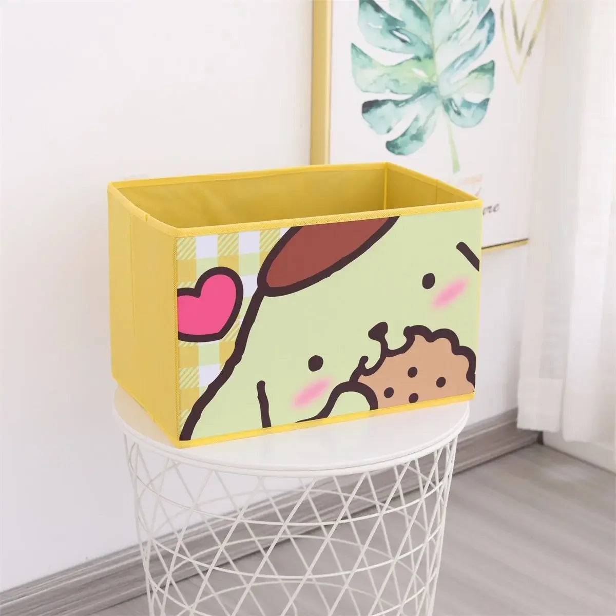 Cartoon Sanrio Hello Kitty Non-Woven Foldable My Melody Home Snacks Clothing Book Storage Box Kuromi Desktop Sundry Storage Gift