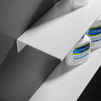 Black White Aluminum Alloy Wall-Mounted Kitchen Shower Room Bedroom Device Bathroom Accessories Organizer Shelf