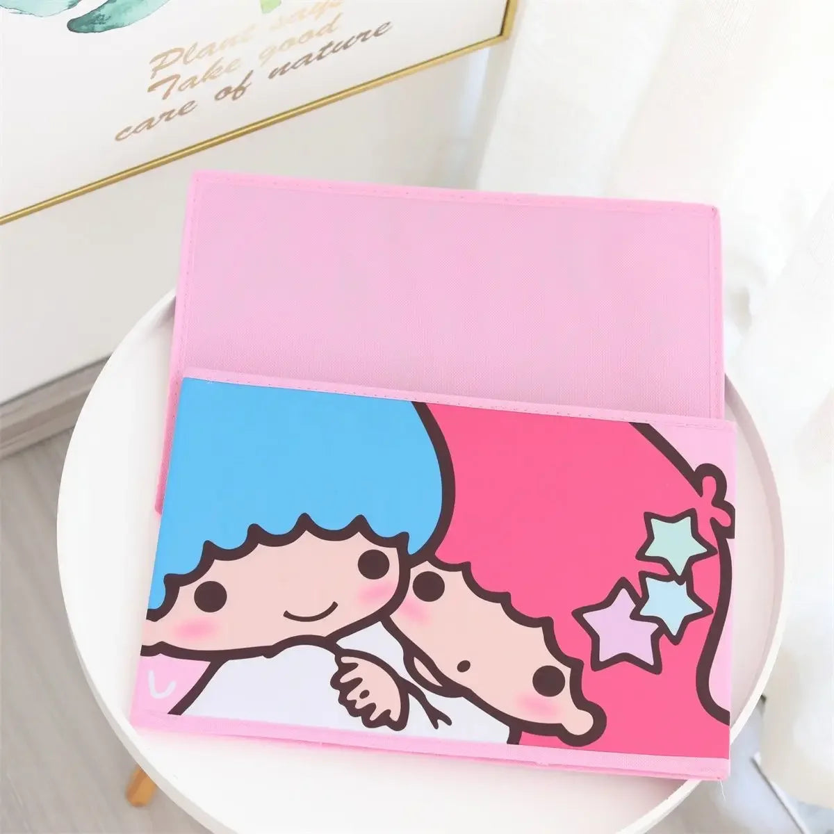 Cartoon Sanrio Hello Kitty Non-Woven Foldable My Melody Home Snacks Clothing Book Storage Box Kuromi Desktop Sundry Storage Gift