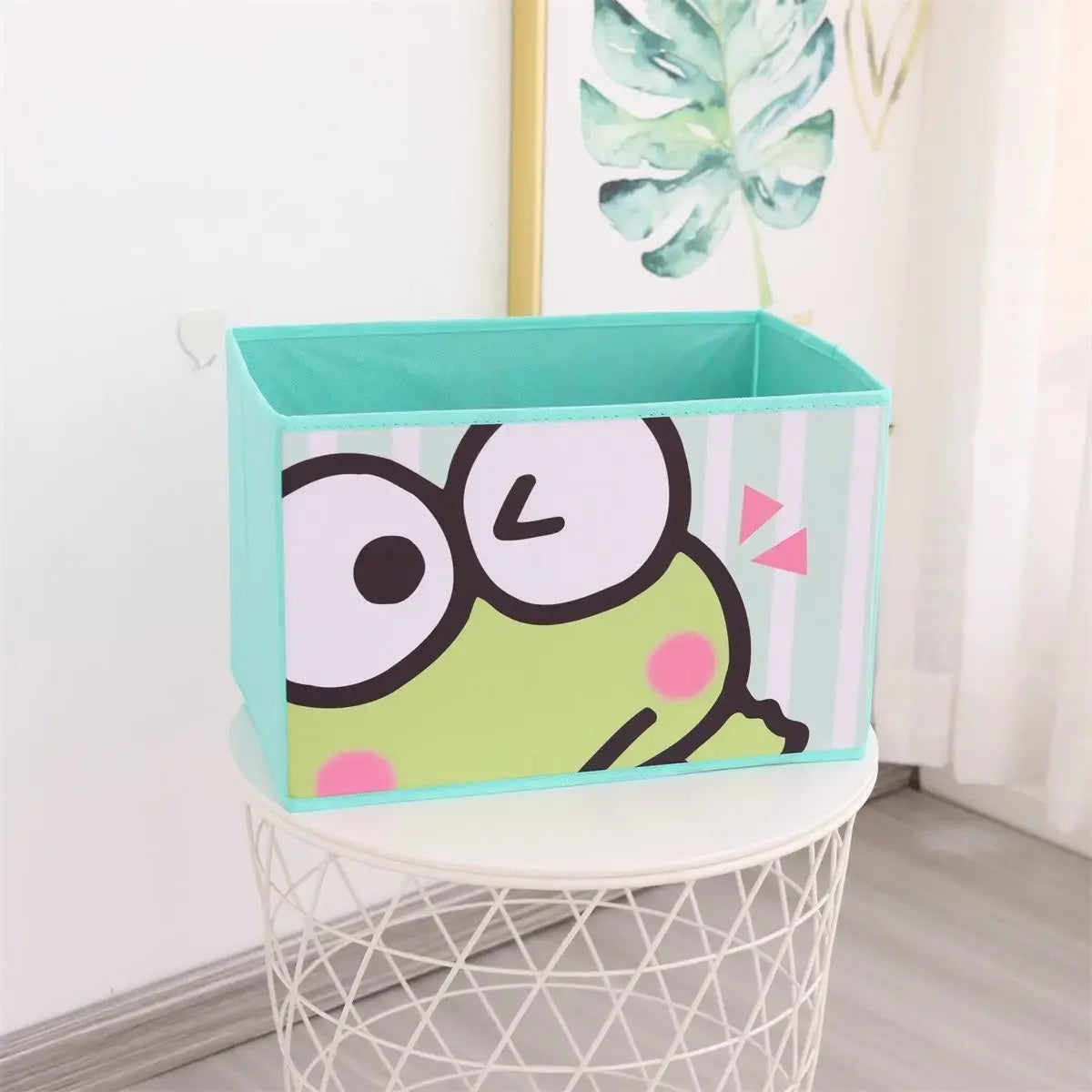 Cartoon Sanrio Hello Kitty Non-Woven Foldable My Melody Home Snacks Clothing Book Storage Box Kuromi Desktop Sundry Storage Gift