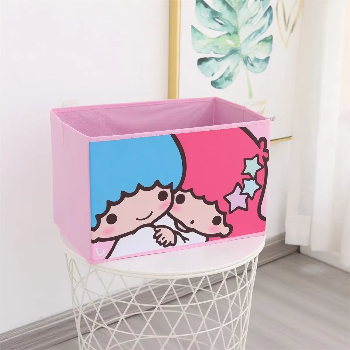 Cartoon Sanrio Hello Kitty Non-Woven Foldable My Melody Home Snacks Clothing Book Storage Box Kuromi Desktop Sundry Storage Gift