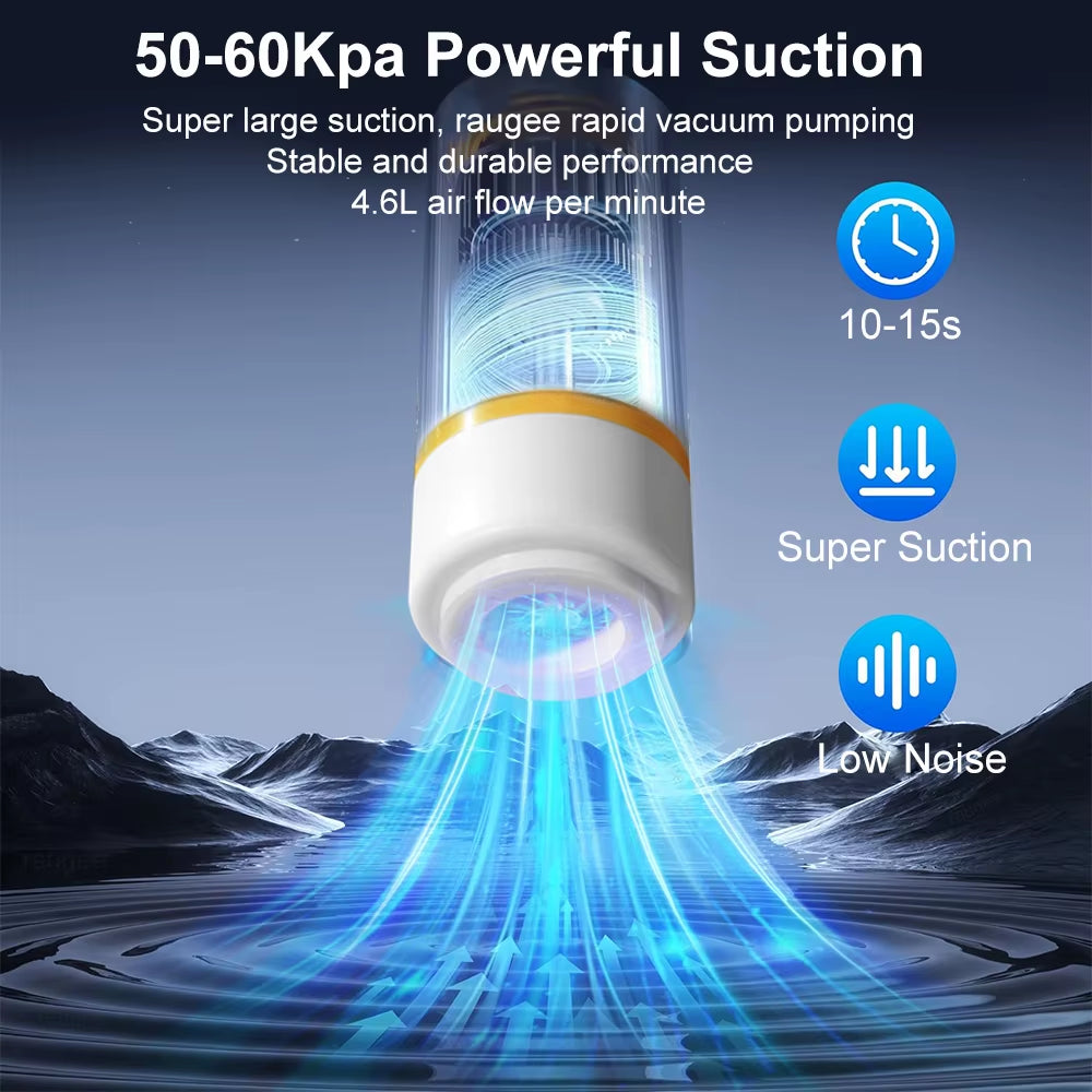 Mini Electric Air Pump Rechargeable for Food Fresh-Keeping Vacuum Sealed Bag Storage Bag Automatic Vacuum Compression Machine