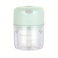250Ml Mini Rechargeable Garlic Chopper Meat Grinder, Durable and Sturdy, Suitable for Crushing Garlic, Chili, Onions, Minced Meat, Nuts and More