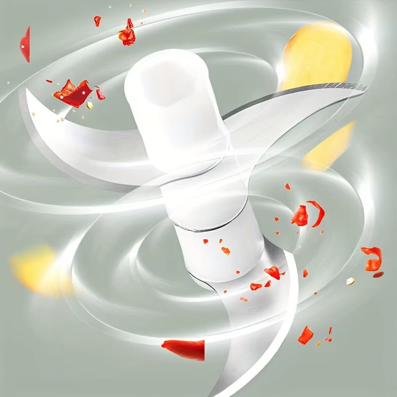 250Ml Mini Rechargeable Garlic Chopper Meat Grinder, Durable and Sturdy, Suitable for Crushing Garlic, Chili, Onions, Minced Meat, Nuts and More