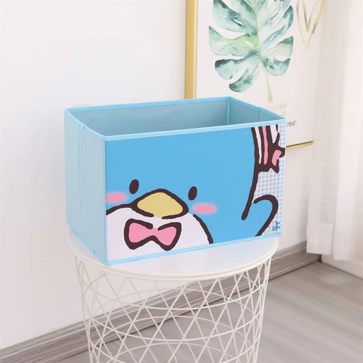 Cartoon Sanrio Hello Kitty Non-Woven Foldable My Melody Home Snacks Clothing Book Storage Box Kuromi Desktop Sundry Storage Gift