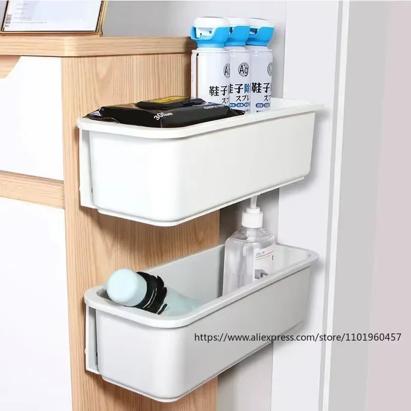 Kitchen under Sink Organizer Storage Box Wall-Mounted Door Spices Condiments Kitchen Organizers for Pantry Cabinet Closet Box